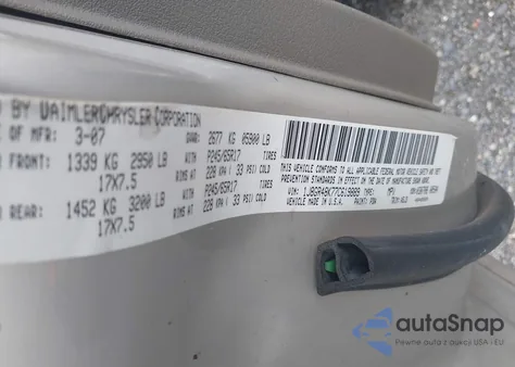 2007 Jeep Grand Cherokee Laredo из США, поврежденный, VIN 1J8GR48K77C619889